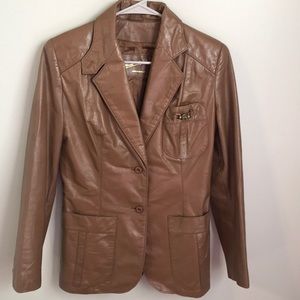 Etienne Aigner women’s leather jacket size 10